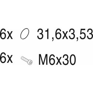 JU/BOSCH Ersatzteil TTNR: 87186639080 Schraube + O-Ring Set