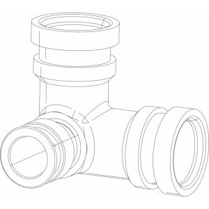 BOSCH Ersatzteil TTNR: 87186675350 T-Stück