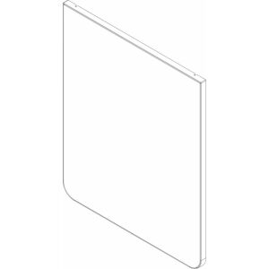 JU/BOSCH Ersatzteil TTNR: 87186683110 Blende Glas Speicher weiß