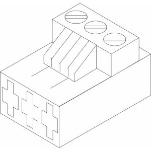 JU/BOSCH Ersatzteil TTNR: 87377023010 Anschlussklemme 3-pol gelb everp