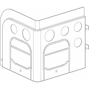 JU/BOSCH Ersatzteil TTNR: 8738207333 Seitenteil rechts unten 4-8kW