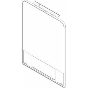 BOSCH Ersatzteil TTNR: 8738209443 Vorderwand Bo oben schwarz (Glas)