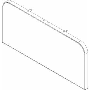 BOSCH Ersatzteil TTNR: 8738209474 Vorderwand Bo oben weiß (Glass)