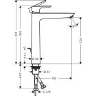 Hansgrohe TALIS E 240 bateria umywalkowa z wyciąganym...