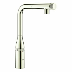 Grohe Essence SmartControl Miscelatore lavello con bocca a L e doccetta estraibile (nichel)