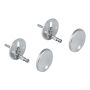 Grohe Set di fissaggio per sedile WC Bau Keramik (cromato)