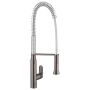 Miscelatore per lavello Grohe K7 con doccetta professionale (hard graphite)