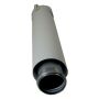 Tuyau dair/déchappement Wolf DN63/96 L:427mm blanc