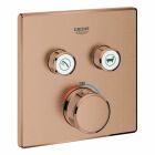 Grohe Grohtherm SmartControl Thermostat-Fertigset mit 2...