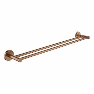 Grohe Essentials double bath towel rail 654 mm (warm sunset brushed)