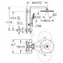 Grohe Rainshower SmartActive 310 Duschsystem mit Thermostatbatterie für die Wandmontage (moon white)