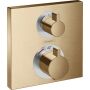 Hansgrohe Ecostat Square Thermostat (brushed bronze)