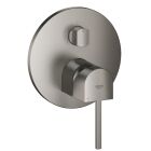 Grohe Plus Einhandbatterie mit 3-Wege Umstellung (hard graphite gebürstet)