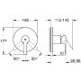 Mitigeur monocommande de douche Grohe Lineare (graphite dur brossé)