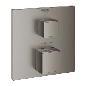 Grohe Grohtherm Cube Thermostat-Brausebatterie (hard graphite gebürstet)