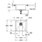 Fregadero Grohe K700 de acero inoxidable (acero inoxidable)