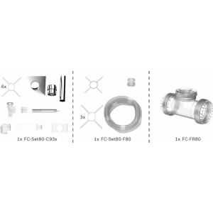 BOSCH Abgas-Standardpaket BOPA FC05 S Schacht flex, 80/125, 15m, RLU