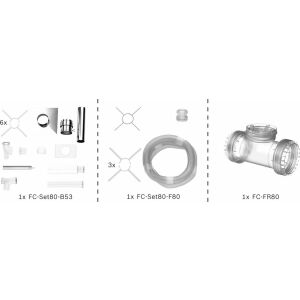 BOSCH Abgas-Standardpaket BOPA FC06 S Schacht flex, 80, 10m, RLA