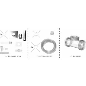 BOSCH standardowy pakiet spalin BOPA FC16 S wał giętki, 80, 15m, RLA