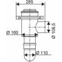 BOSCH Abgaszubehör FC-CA110 konzentrisches Kesselanschlussstück