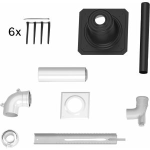 BOSCH Flue Gas Accessories FC-Set60-C93x Package for shaft, d:60/100mm, plastic