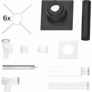 BOSCH exhaust accessories FC-Set80-B53 (top) basic kit B53, d:80mm, plastic