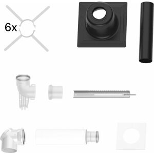 Acessórios de escape BOSCH FC-Set80-C93x (em cima) kit básico C93x, d:80/125mm