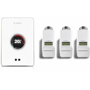 BOSCH smarter W-LAN Regler EasyControl Set mit 3 Funk-Thermostaten, weiß