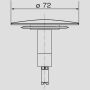 Sanit Eisenberg Ventilkegel Ab-u.Überlaufgarnitur 830/831/835/836 chrom