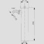 Sanit Eisenberg Anschlussrohr G1 1/2x250x40 mit Ger&auml;teanschluss