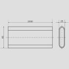 Sanit Eisenberg flat tube 85x25 2m long