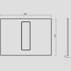 Sanit Eisenberg toilet button frame WC Bright chrome