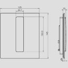 Sanit Eisenberg piastra di copertura per orinatoio Ineo Bright vetro antracite