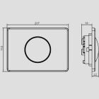 Sanit Eisenberg flush plate S704 brushed stainless steel