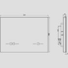 Sanit Eisenberg INEO SCOP black actuating plate