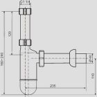 Lapač zápachu z lahví Sanit Eisenberg 610/3 G1 1/4x40