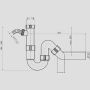 Sanit Eisenberg Universal Rohrgeruchverschluss 1 1/2x50 mit Ger&auml;teanschluss