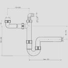 Sanit Eisenberg colher de recolha G1 1/2x40 com sifão e ligação ao aparelho