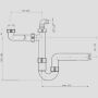 Sanit Eisenberg Raumschaffer G1 1/2x40 con sifone e attacco per apparecchi