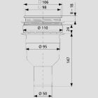 Sanit Eisenberg Duschablauf 823/BS verschraubbar für...