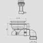 Sanit Eisenberg basket waste G3 1/2 without overflow