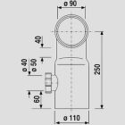 Coude de raccordement WC Sanit Eisenberg 90Gr DN90/DN100,...