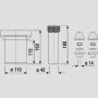 Sanit Eisenberg WC bağlantı seti 160mm DN100 beyaz