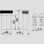 Σετ σύνδεσης WC Sanit Eisenberg 180mm DN90 χρώμιο