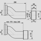 Sanit Eisenberg Καμπύλη σύνδεσης δαπέδου WC DN90/DN100