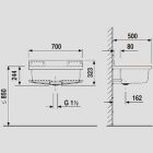 Sanit Eisenberg maxi bacia com tubo vertical + funil em...