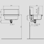 Sanit Eisenberg lineo lavabo granito con scarico nascosto