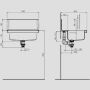 Sanit Eisenberg lineo lavabo granito con scarico nascosto