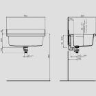 Sanit Eisenberg maxi lavabo in granito con troppopieno nascosto