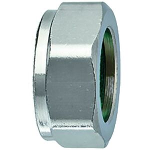 Heimeier screw nut, nickel-plated brass 1/2"